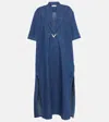Valentino Camicia Denim In Blau