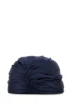Valentino Twisted Satin Turban Finish In Blue