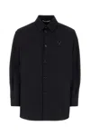 Valentino Rear Yoke Wool Blend Shirt
