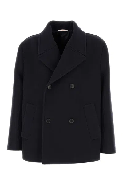 VALENTINO MIDNIGHT BLUE WOOL COAT