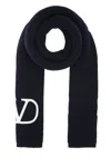 Valentino Garavani Women Midnight Blue Wool Scarf