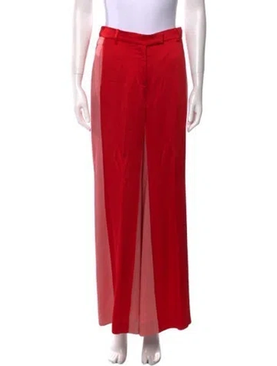 Pre-owned Valentino Mid-rise Wide Leg Jeans In Multi