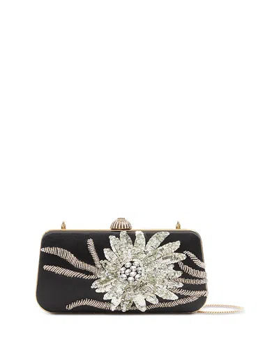 Valentino Garavani Minaudiere Rhinestone & Sequin Flower Chain Strap Wallet In Multi