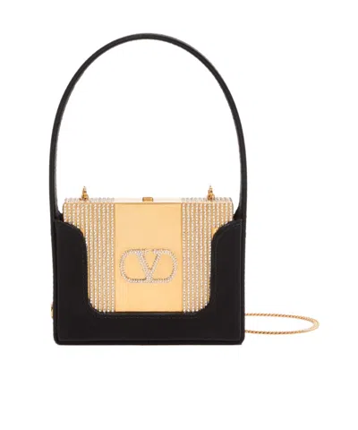 VALENTINO GARAVANI MINAUMORPHE LOGO EVENING BAG