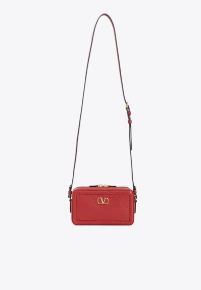 Valentino Garavani Mini Alltime Crossbody Bag In Red
