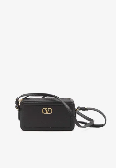 VALENTINO GARAVANI MINI ALLTIME LEATHER CROSSBODY BAG