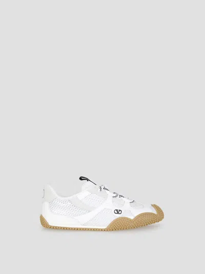 Valentino Garavani Valentino Mini Amphibian-style Leather Sneaker In Multi