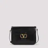 Valentino Structured Black Shoulder Bag With Flap Closure In No Nero