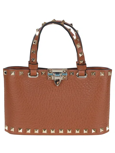 Valentino Garavani Mini Bag Rockstud In Brown