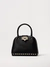 Valentino Garavani Garavani Rockstud Small Handbag In Grainy Calfskin Woman Black Uni In Black