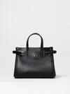 Valentino Antibes Small Leather Tote Bag In Black