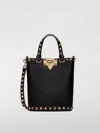 Valentino Garavani Rockstud Crossbody Pouch In Grainy Calfskin Woman Black Uni