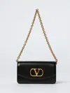 Valentino Garavani Vain Leather Crossbody Bag In Black