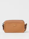 Valentino Garavani Garavani Alltime Mini Shoulder Bag In Grainy Calfskin Woman Almond Uni In Brown
