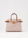 Valentino Antibes Canvas Handbag Structured Shape Buckle In Natural