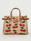Valentino Natural Antibes Cherry-motif Small Tote