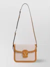Valentino Mini Bag With Adjustable Strap And Contrast Trim In Brown