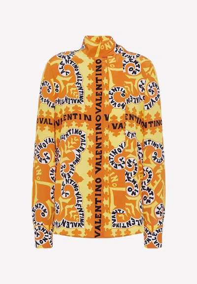 Valentino Mini Bandana Print Long-sleeved Shirt