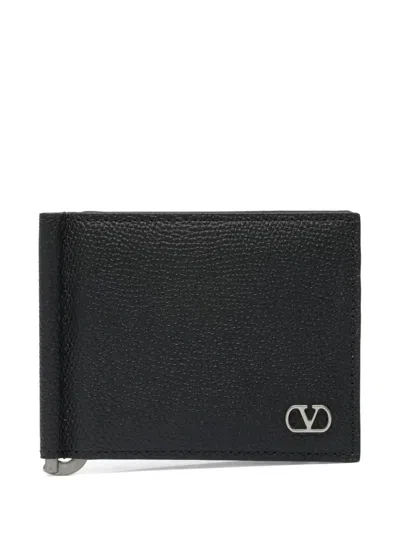 Valentino Garavani Mini Bifold Wallet For Men In Black