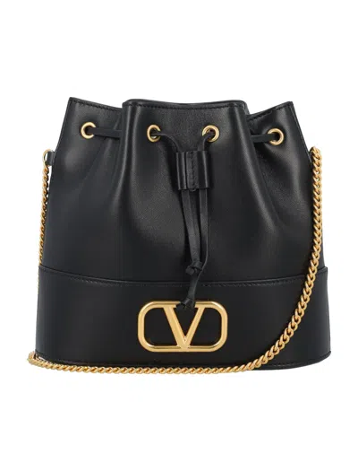 Valentino Garavani Mini Bucket Bag In Black
