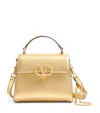 Valentino Vsling Mini Metallic Leather Top-handle Bag In Gold