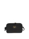 Valentino Vlogo Alltime Mini Leather Camera Bag In Negro