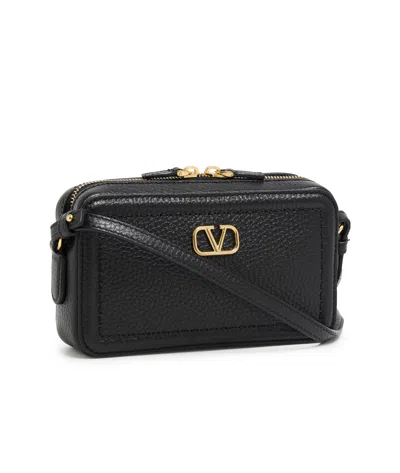 Valentino Garavani Altime Zippered Shoulder Bag In Black