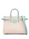 Valentino Mini-check Tote Bag In Neutrals