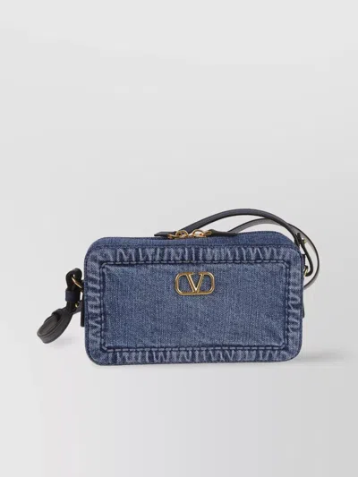 VALENTINO GARAVANI MINI DENIM CAMERA CASE