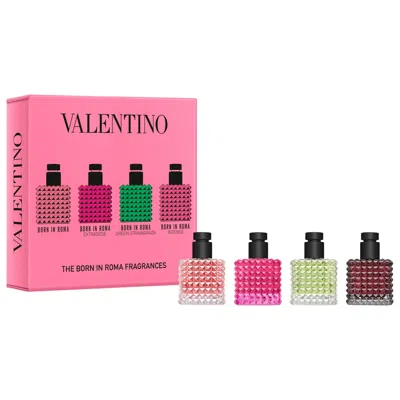Valentino Mini Donna Born In Roma Fragrance Discovery Set In Transparent