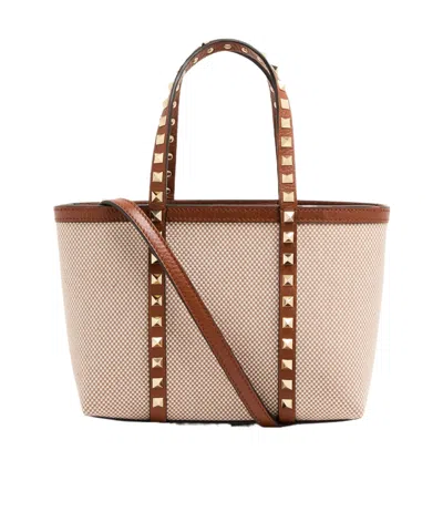Valentino Garavani Check-pattern Tote Bag In Multicolor