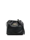 Valentino Mini Drawstring Shoulder Bag In Black