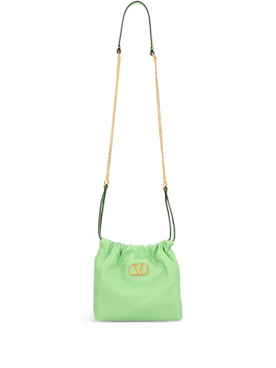 Valentino Garavani Mini Drawstring Shoulder Bag In Green