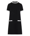 Valentino Mini Dress In Black