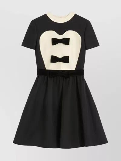 VALENTINO MINI DRESS IN WOOL AND SILK BLEND