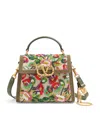 Valentino Vsling Mini Flower Embroidered Top-handle Bag