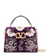 Valentino Mini Embellished Vsling Top-handle Bag