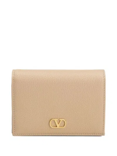 Valentino Garavani Valentino Mini French Wallet In Rosesand