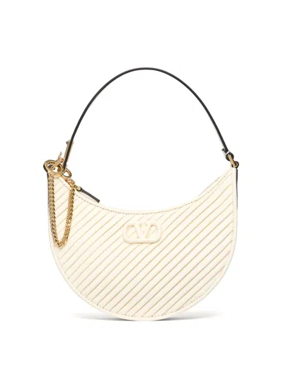 Valentino Garavani Mini Hobo In Blanco