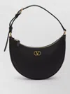 Valentino Half-moon Leather Shoulder Bag With Chain Strap