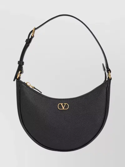 VALENTINO GARAVANI MINI HOBO SIGNATURE HANDBAG WITH ADJUSTABLE STRAP