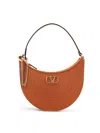 Valentino Vlogo Signature Mini Hobo Bag In Marrón