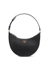 Valentino Black Vlogo Signature Mini Hobo Bag