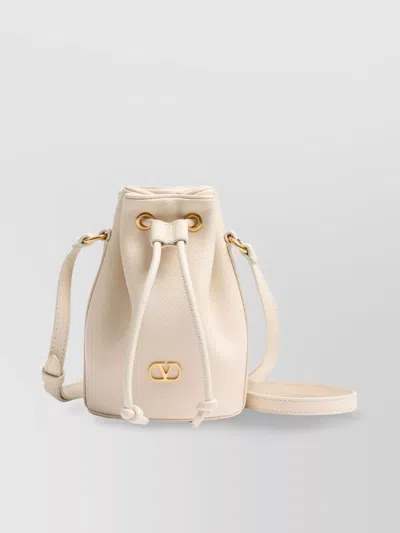 Valentino Garavani Mini Leather Bucket Bag With Vlogo Signature