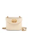 Valentino Borsa A Secchiello Vlogo Signature In Pelle Avorio  Donna In White