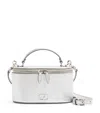 Valentino Mini Leather Vanity Case Top-handle Bag In White