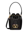 Valentino Garavani Mini Vlogo Signature Bucket Bag In Nappa Leather Woman Black Uni In Black
