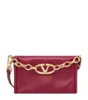 Valentino Vlogo Chain Leather Clutch Bag In Multi