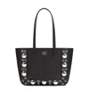 Valentino Nellcote Mini Leather Tote Bag In Black