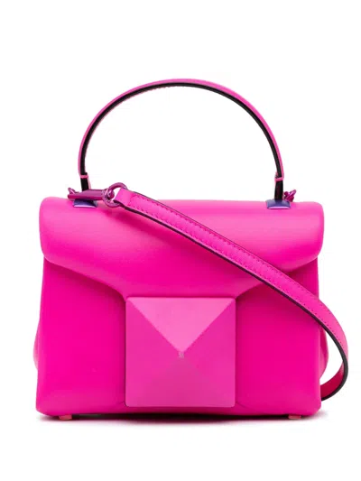 Pre-owned Valentino Garavani Mini One Stud Crossbody Bag In Pink